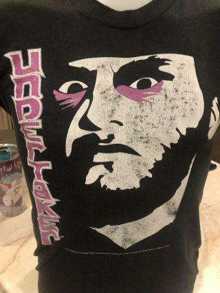 Vintage WWF The Undertaker 1992 T - shirt Size S RARE DEAD MAN 2