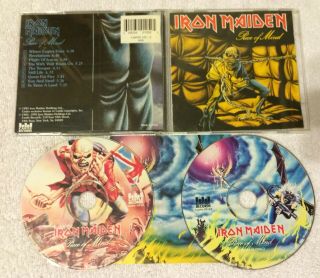Iron Maiden Very Rare Piece Of Mind Castle Records 2 Cd Limited Edition Bonus