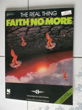 Faith No More The Real Thing Guitar Tab Rock Music Song Book Rare Cherry Ln
