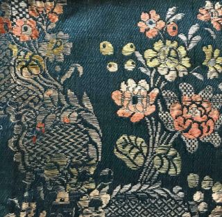 Rare Fragment 18th Century Silk Floral Brocade C1750s,  Spitalfields,  Lyon 387