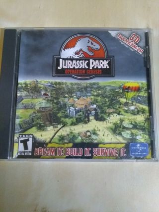 Jurassic Park: Operation Genesis Rare Game (pc: Windows,  2003)