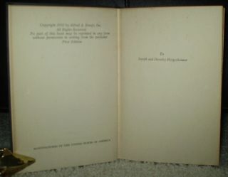 VERY RARE,  JOHN V CRAVEN SIGNED,  1ST EDITION,  1932,  WATERFRONT MARK 4