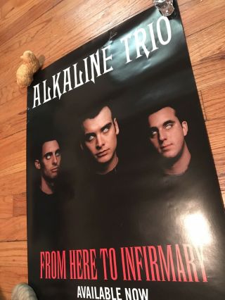 Rare Alkaline Trio 2001 From Here To Infirmary Promo Only Poster,  Shirt Vinyl
