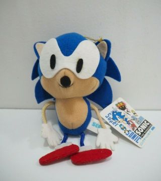 Sonic The Hedgehog Sega 1992 Stringy Plush Tag Toy Doll Japan Rare