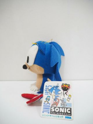 Sonic The HedgeHog SEGA 1992 STRINGY Plush TAG Toy Doll Japan Rare 3
