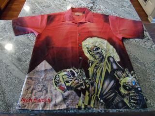 Iron Maiden Dragonfly Shirt Somewhere Back In Time Print,  Very Rare Only On Ebay