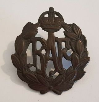 Rare Ww1 Royal Air Force Raf 1st Issue Bronze Other Ranks Cap Badge