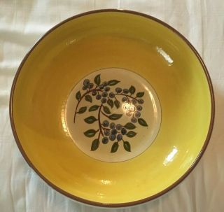 Rare Find Large 12 " Salad Bowl Stangl Pottery Blueberry 1960 