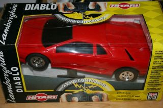 Hitari Lamborghini Diablo Incredibly Rare Vintage Rc Car 1:15 27mhz Boxed Excon