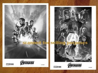 Avengers Endgame Rare Press Photo Set 50 B&w Stills Iron Man Marvel Hulk Photos