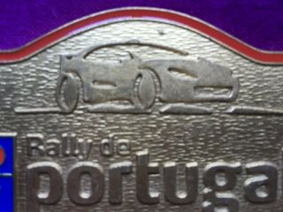 antique and rare enamelled bronze plate of Portugal Rally 2005 4