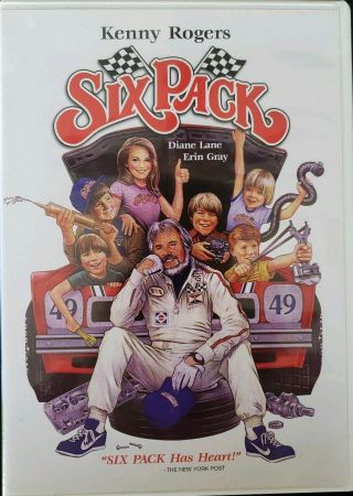 Six Pack (DVD,  1982,  2006,  Widescreen) Kenny Rogers,  Diane Lane,  Erin Gray RARE 2