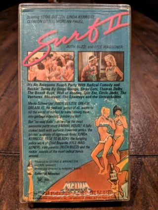 Surf II VHS Surf 2 1984 rare oop Eddie Deezen comedy cult classic 2