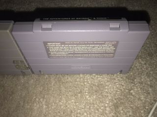 Two RARE SNES games: TMNT 4 and Adventures of Batman & Robin 100 Authentic 5
