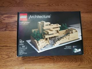 Lego Architecture Fallingwater 21005 Frank Lloyd Wright Complete Retired Rare