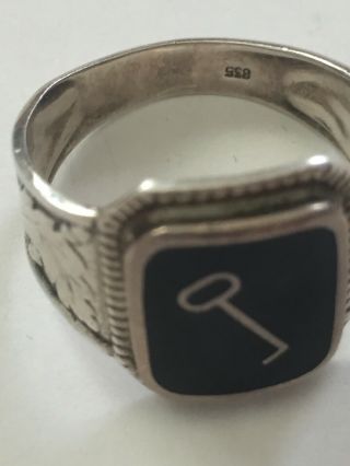 Rare 835 Silver Ring Size 10 4