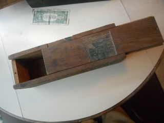 Rare W.  A.  Brown ' s LOG CABIN Tobacco Box.  Early VA 