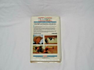Walt Disney The Great American Cowboy Big Box Slip Rare oop VHS 2