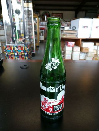 Vintage Rare 8 Oz.  Mountain Dew Hillbilly Soda Bottle