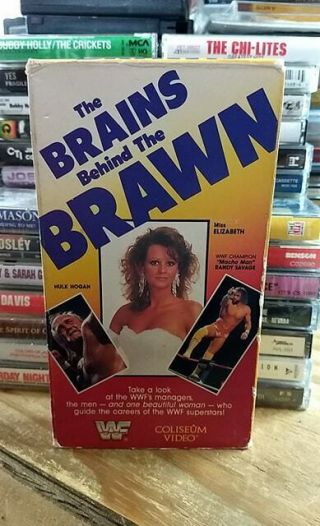 The Brains Behind The Brawn - Rare Wwf Vhs - Out Of Print