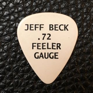 Guitar Pick - Jeff Beck - Real 2017 Custom Tour Guitar Pick - Rare