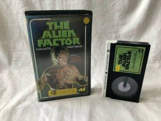 Very Rare The Alien Factor Beta Format Avi Video Clam Shell Case
