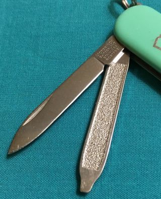 RARE Victorinox Swiss Army Knife - Limited Classic SD - Pale Green Handles 3