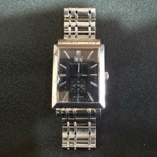 Burberry Heritage Bu1320 Swiss Quartz Black Wrist Watch Collectible Rare