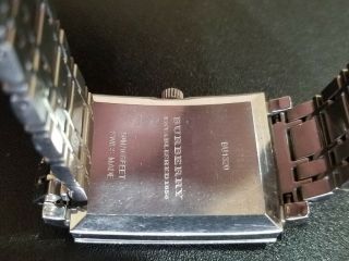 Burberry Heritage BU1320 SWISS Quartz Black Wrist Watch Collectible Rare 5