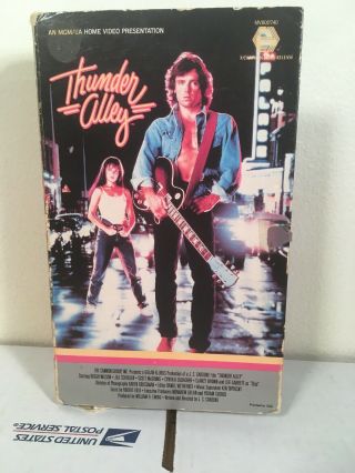 Thunder Alley 1985 Leif Garrett Rock N Roll Drama Mgm Video Rare Oop Vhs Tape