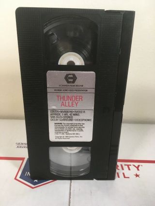 Thunder Alley 1985 Leif Garrett Rock n Roll drama MGM Video RARE OOP VHS Tape 4