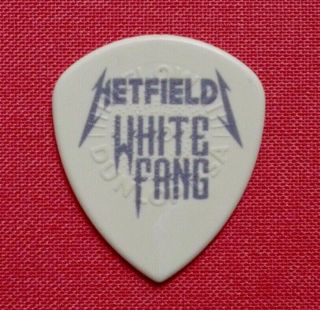 Metallica - RARE James Hetfield WHITE FANG gray pick 2