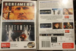 Screamers & Screamers 2 The Hunting Rare Twin Pack Dvd Peter Weller Sci - Fi Films