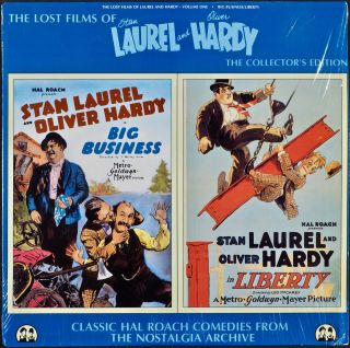 The Lost Films Of Laurel And Hardy Big Business & Liberty Rare Laser Disc