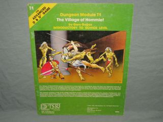 Ad&d 1st Ed Module - T1 The Village Of Hommlet (by Gygax - Rare And Vg, )