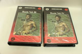 Roots VHS vol Volumes 1 - 6 I II III IV V VI Rare Warner Home Video 1977 Wolper 5