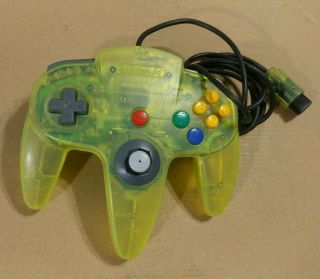 Nintendo 64 Controller Limited Edition Extreme Green For N64 Remote 7e Neon Rare