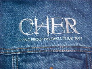 Cher 2003 Denim Jacket Never Worn (xl) Rare.  Hard To Find