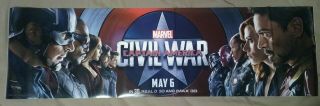 Captain America Deadpool Marvel Comics Mcu Movie Vinyl Banner Promo Posters Rare