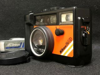 【rare N,  Mint】 Nikon L35 Aw Ad Orange Underwater Film Camera 35mm From Japan