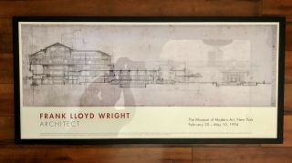 Frank Lloyd Wright Tokyo Imperial Hotel Moma Exhibition Poster 94 Rare
