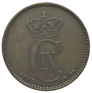 Denmark,  2 Ore,  Danmark,  Rare,  Xf,  1892