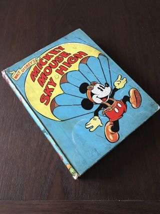 Vintage Extremely Rare Mickey Mouse Sky - High Book 1937 - 99p Start