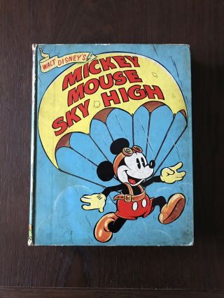 Vintage Extremely RARE MICKEY MOUSE SKY - HIGH Book 1937 - 99p Start 2