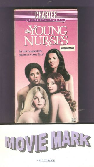" The Young Nurses " 1973 (charter Entertainment) Sleazy Nursesploitation Vhs Rare