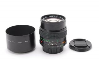 [Rare Exc,  ] Minolta MD Tele Rokkor 100mm f/2.  5 MF Lens w/ Hood From Japan 2