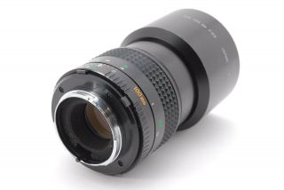 [Rare Exc,  ] Minolta MD Tele Rokkor 100mm f/2.  5 MF Lens w/ Hood From Japan 3