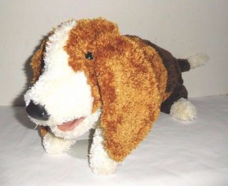 Folkmanis Basset Hound Full Body Hand Puppet Plush Puppy Dog Stuffed Toy 18 " Rare