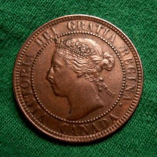 1901 Canada Large Cent Copper Victoria Rare