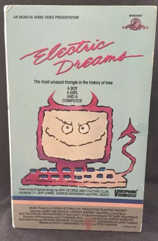 Electric Dreams - Rare Bud Cort - Vhs Book Box 80 